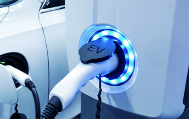 An EV car charger